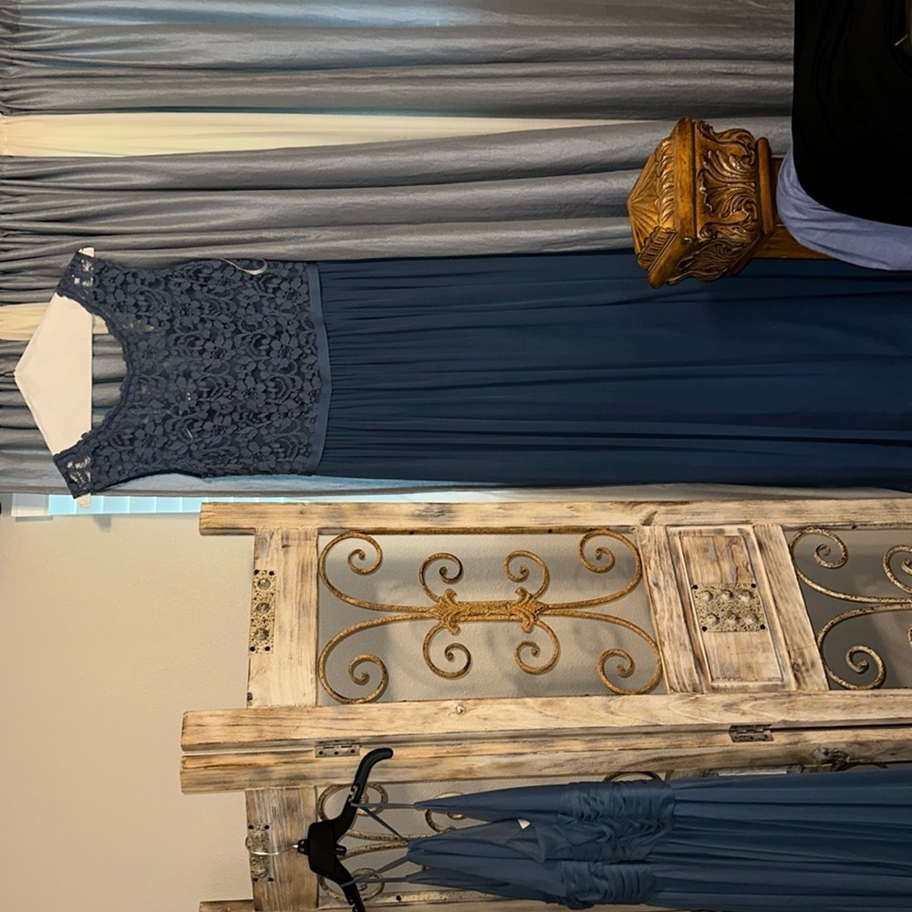 Dusty blue sz 12 bridesmaid dress